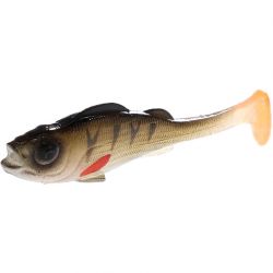 Виброхвост Mikado REAL FISH 9.5 см., 7.6 г., PERCH NATURAL (4 шт.)