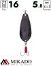 Блесна колеблющаяся Mikado STRIPE №2, 16 г., 5.8 см., чернёная