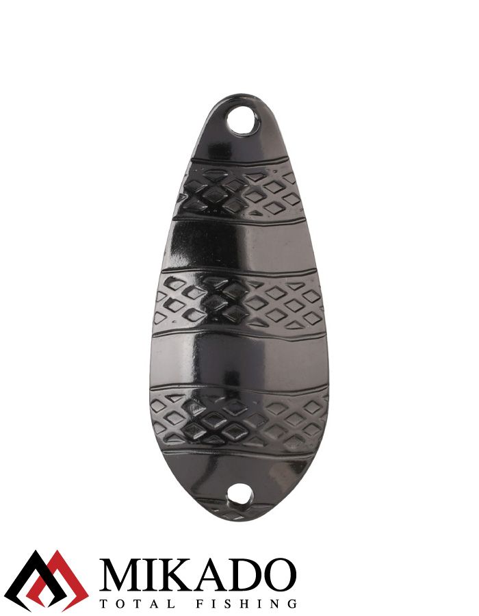 Блесна колеблющаяся Mikado STRIPE №2, 16 г., 5.8 см., чернёная