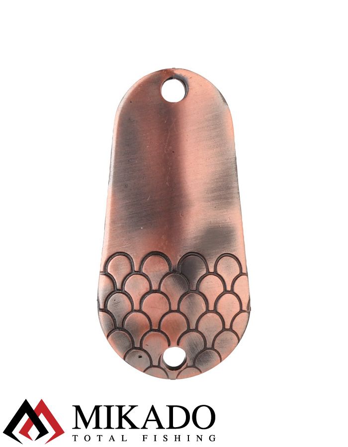 Блесна колеблющаяся Mikado TRYTHON №5, 21 г., 6 см., состаренная медь