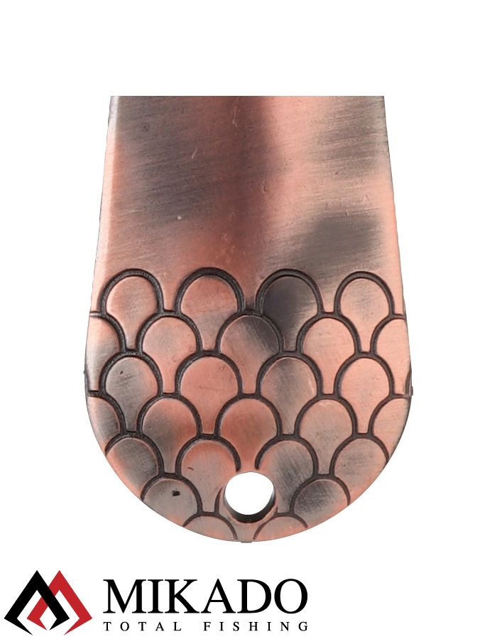 Блесна колеблющаяся Mikado TRYTHON №5, 21 г., 6 см., состаренная медь