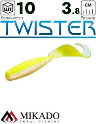 Твистер Mikado TWISTER 38 мм., 0.6 г., 73 (10 шт.)