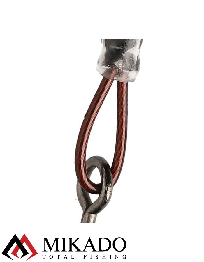 Поводок Mikado DREAM LEADER SURFLON 1x7 100см., 60lb, 27кг. (2шт.)