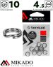 Кольцо заводное Mikado круглое 4.5 x 0.5 (10 шт.)