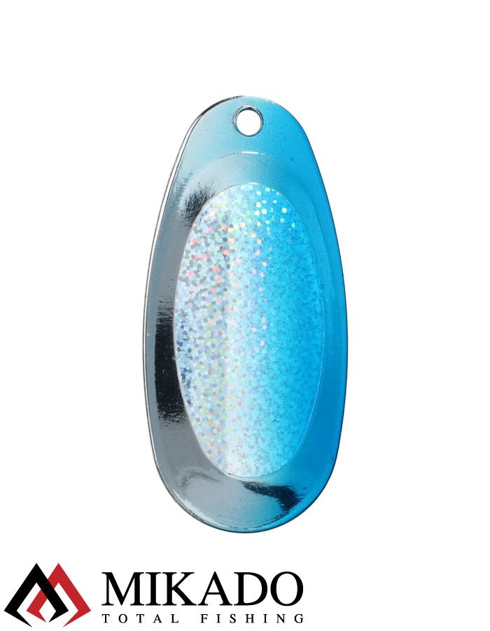Блесна вращающаяся Mikado BLASTER №5, 11.4 г., серебро 00 HOLO, длина лепестка 47 мм.