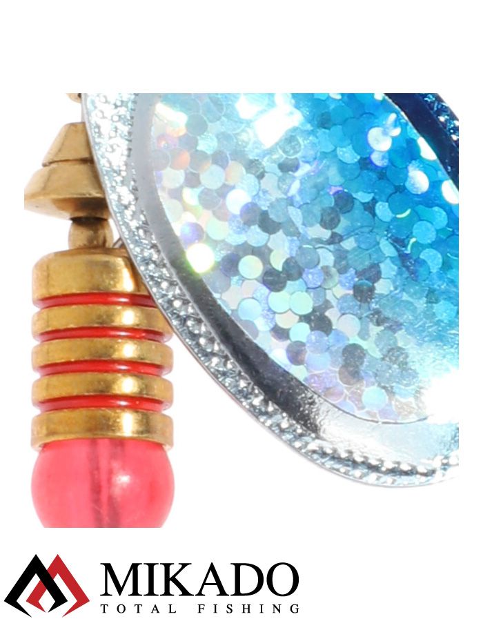 Блесна вращающаяся Mikado FOCUS №2, 4 г., серебро 00 HOLO, длина лепестка 28 мм.