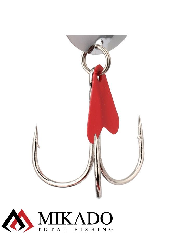 Блесна колеблющаяся Mikado EZZA (гладкая) №3, 16 г., 8.7 см., серебро