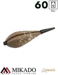 Грузило карповое сменное Mikado. отцентрованное (песочный) 25S  60 г.