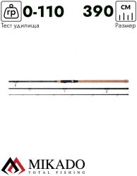 Удилище фидерное Mikado SENSEI LIGHT Feeder 390 (до 110 г.)