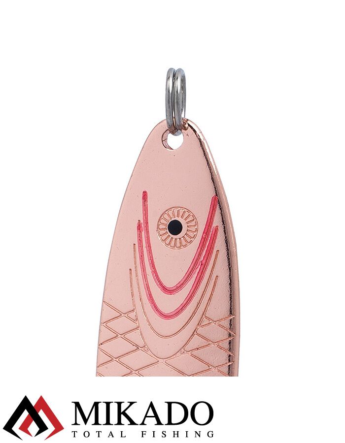 Блесна колеблющаяся Mikado GALLE №2, 18 г., 7 см., медь