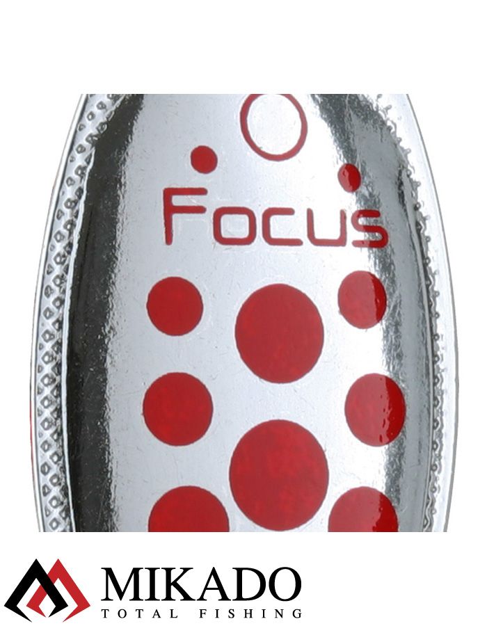 Блесна вращающаяся Mikado FOCUS №2, 4 г., серебро 10, длина лепестка 28 мм.