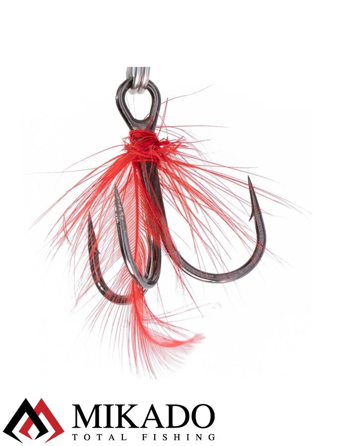 Блесна колеблющаяся Mikado SHALLOW MONSTER 30 г., 10 см., SILVER and GOLD, с красной мушкой