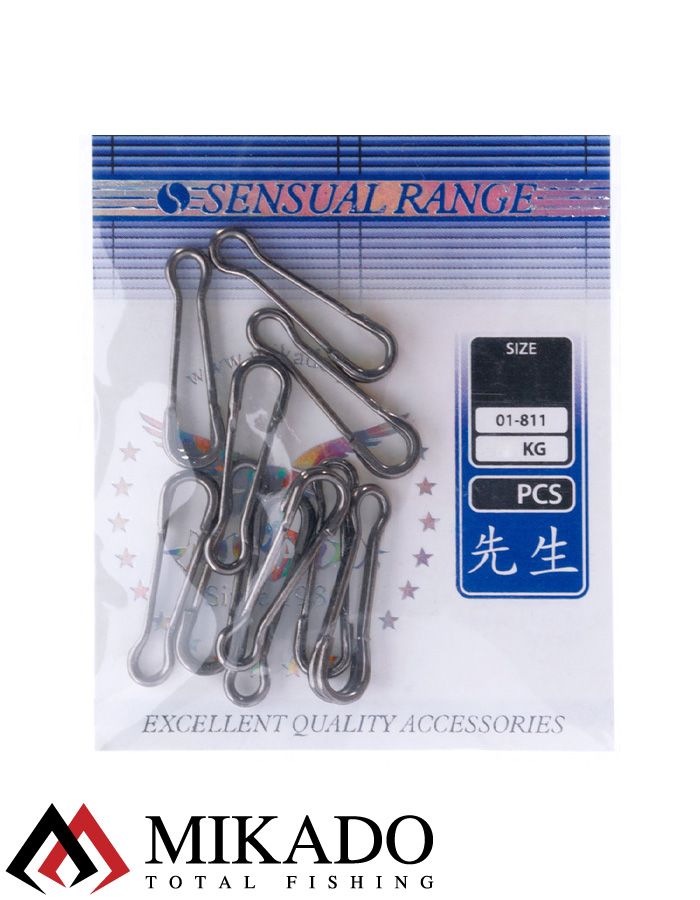 Застежка Mikado Hawaii BN № 1.  тест 9 кг. (12 шт.)