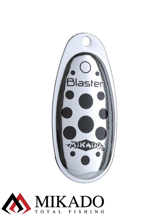 Блесна вращающаяся Mikado BLASTER №5, 11.4 г., серебро 11, длина лепестка 47 мм.