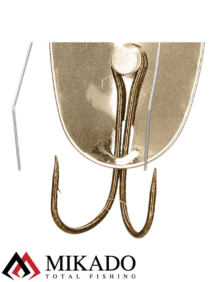 Блесна - незацепляйка колеблющаяся Mikado PIKE №1, 18 г., 7.6 см., золото