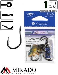 Крючки Mikado SENSUAL - ISEAMA W/RING № 1 BN (с ушком) ( 10 шт.)
