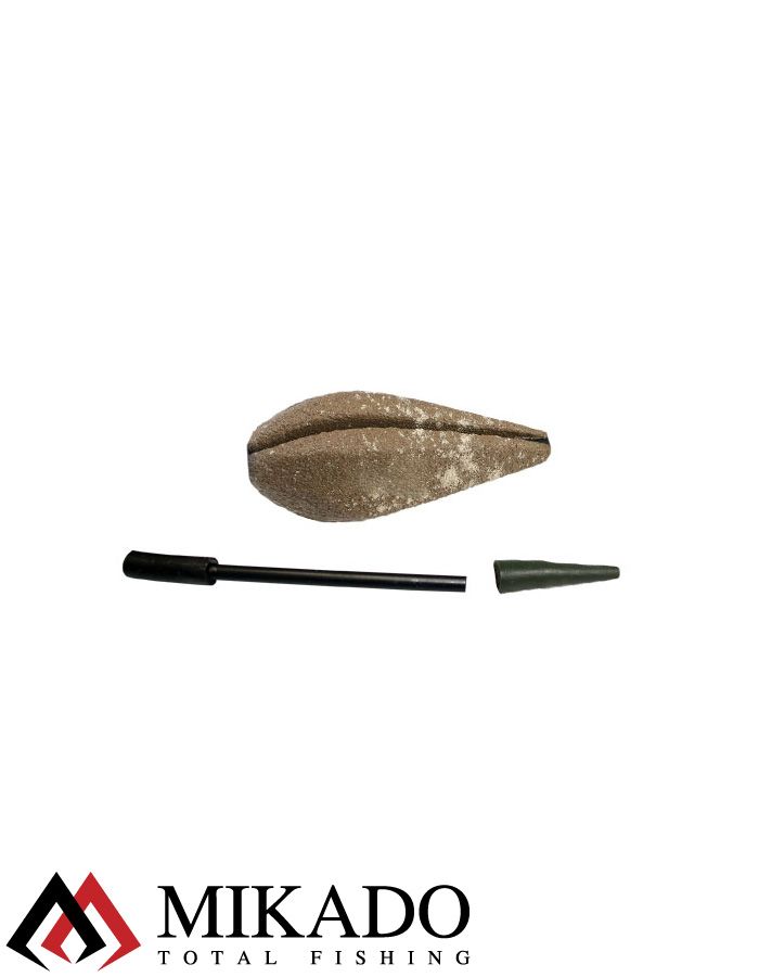 Грузило карповое сменное Mikado. отцентрованное (песочный) 25S  80 г.