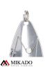 Блесна - незацепляйка колеблющаяся Mikado PIKE №1, 18 г., 7.6 см., серебро