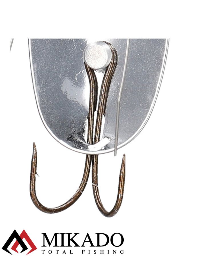 Блесна - незацепляйка колеблющаяся Mikado PIKE №1, 18 г., 7.6 см., серебро