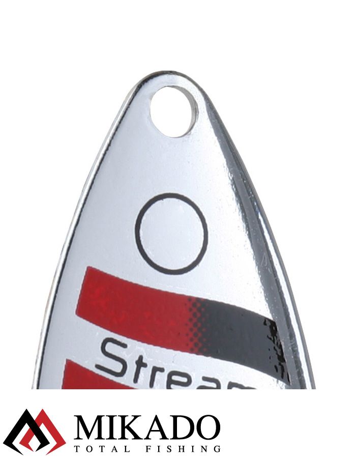 Блесна вращающаяся Mikado STREAM №2, 7 г., серебро 20 HOLO, длина лепестка 42 мм.