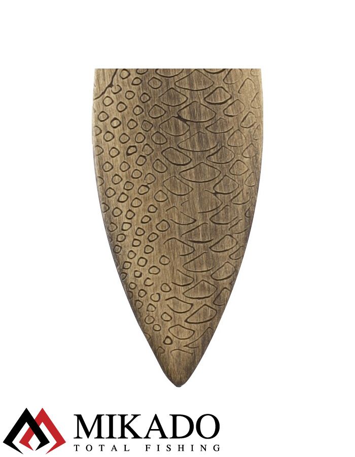 Блесна вращающаяся Mikado WILLOW №2, 7 г., состаренное золото, длина лепестка 40 мм.