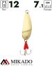 Блесна колеблющаяся Mikado EZZA (чешуя) №2, 12 г., 7.1 см., золото