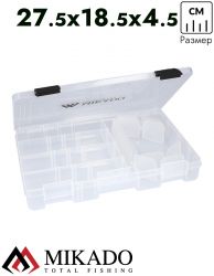 Коробка рыболова Mikado UACH-H473 ( 27.5 см x 18.5 см x 4.5 см.)