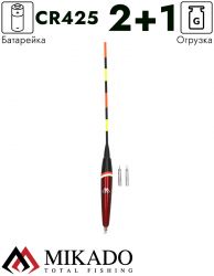 Поплавок с подсветкой Mikado MOVABLE LED 2,0+1 гр.(+2 батарейки) SMP-LED-02-2.0+1