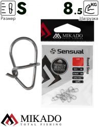 Застёжка Mikado ROUND SNAP S тест 8,5 кг. (10 шт.)