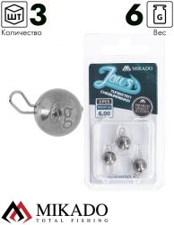 Чебурашка Mikado JAWS TUNGSTEN 6 гр. ( 3 шт.)