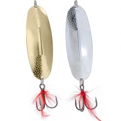 Блесна колеблющаяся Mikado SHALLOW MONSTER 51 г., 13 см., DOUBLE, с красной мушкой