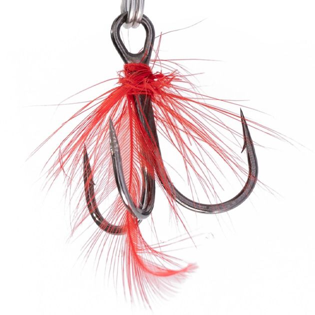 Блесна колеблющаяся Mikado SHALLOW MONSTER 51 г., 13 см., DOUBLE, с красной мушкой