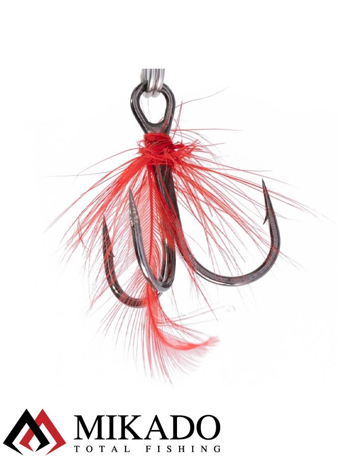 Блесна колеблющаяся Mikado SHALLOW MONSTER 51 г., 13 см., DOUBLE, с красной мушкой