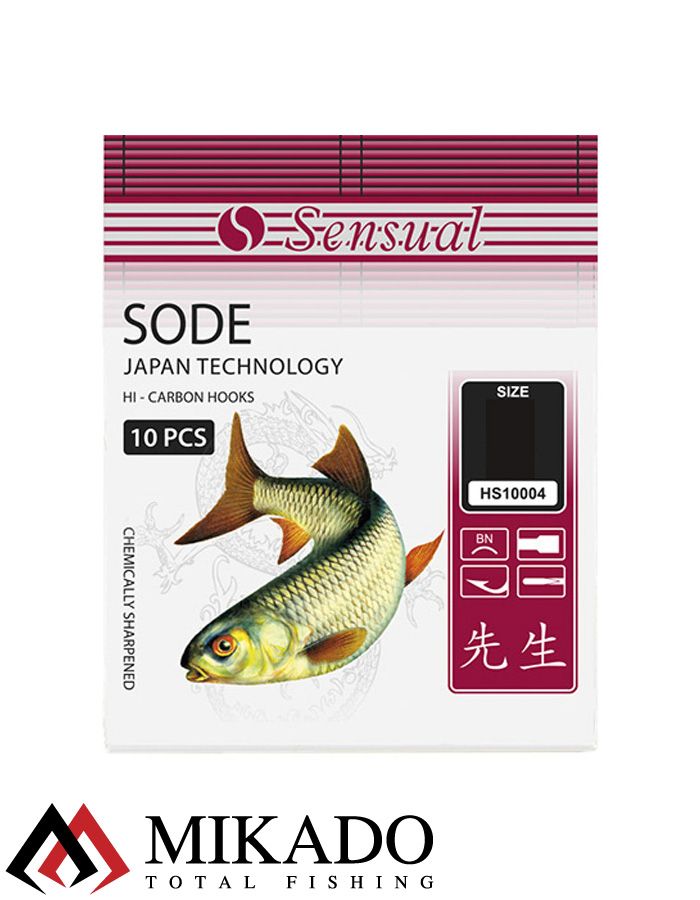 Крючки Mikado SENSUAL - SODE № 8 G (с лопаткой) ( 10 шт.)