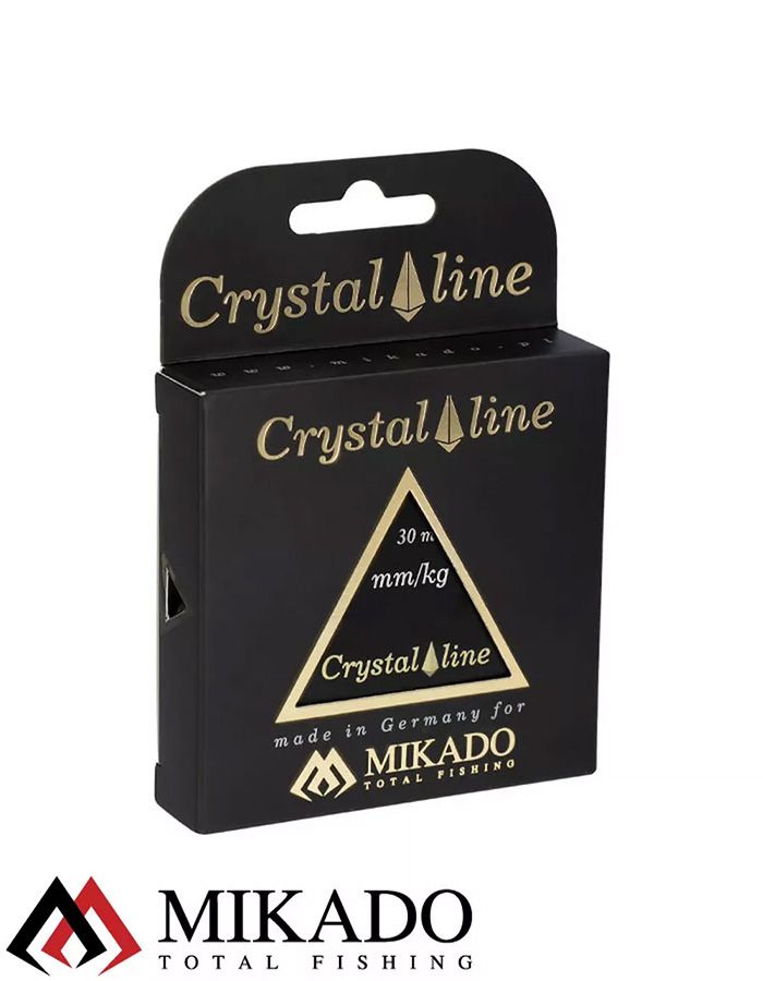 Леска мононить Mikado CRYSTAL LINE 0,10 (30 м) - 1.60 кг.
