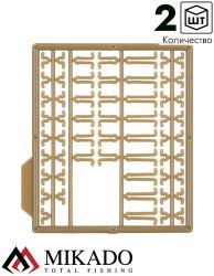 Фиксаторы для крепления бойлов Mikado (тёмно-зелёные) AMC-11504-07