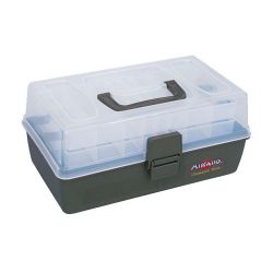 Рыболовный ящик Mikado размер 30x17x17 см. цвет - зелёный, UABM-304 GREEN