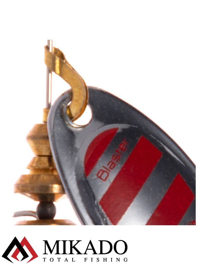 Блесна вращающаяся Mikado BLASTER №5, 11.4 г., серебро 22, длина лепестка 47 мм.