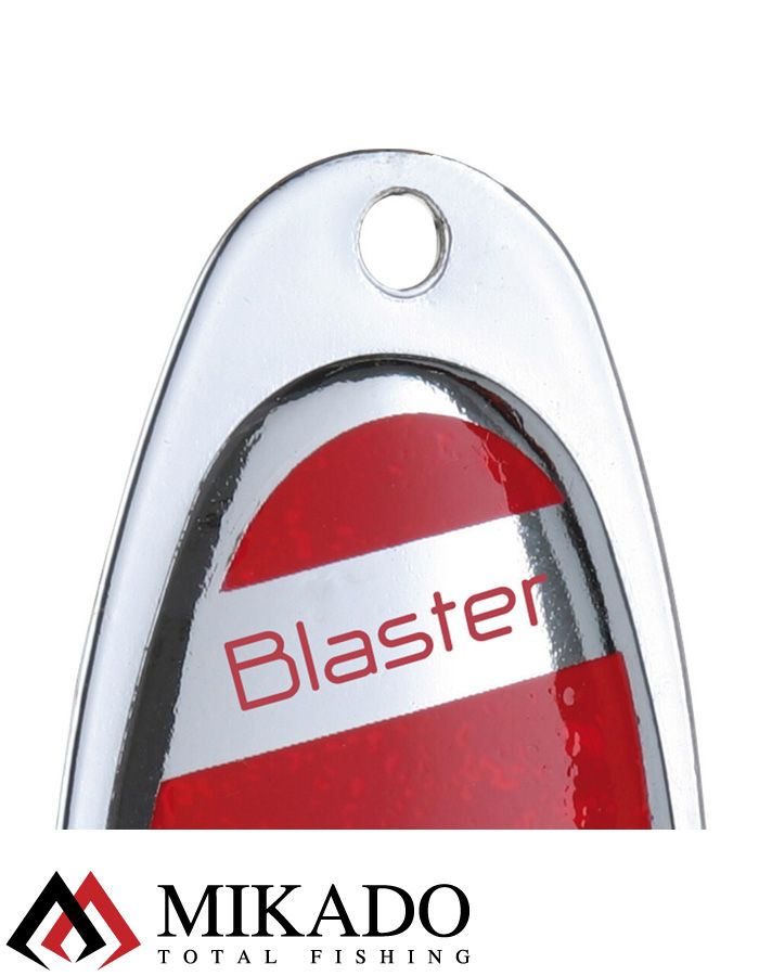 Блесна вращающаяся Mikado BLASTER №5, 11.4 г., серебро 22, длина лепестка 47 мм.