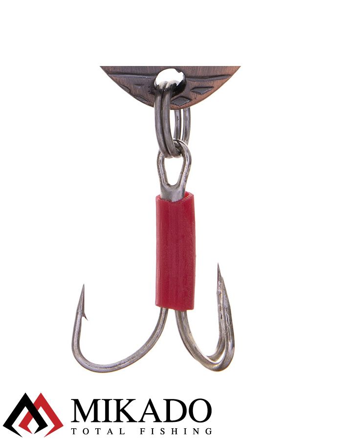 Блесна колеблющаяся Mikado STRIPE №3, 22 г., 6.7 см., состаренная медь