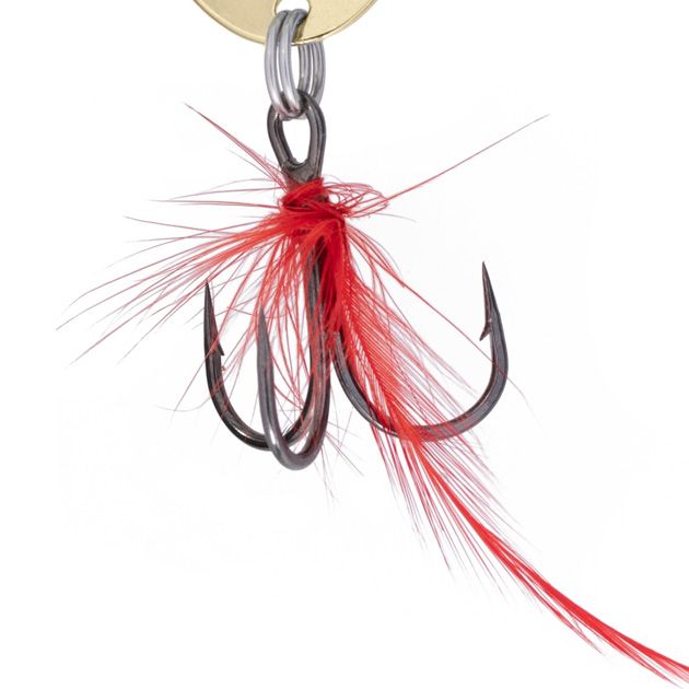 Блесна колеблющаяся Mikado SHALLOW MONSTER 51 г., 13 см., GOLD, с красной мушкой