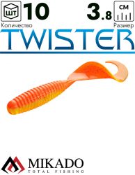 Твистер Mikado TWISTER 38 мм., 0.6 г., 78 (10 шт.)
