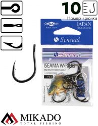 Крючки Mikado SENSUAL - ISEAMA W/RING № 10 BN (с ушком) ( 10 шт.)