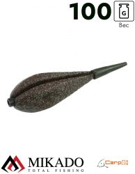 Грузило карповое сменное Mikado. отцентрованное (тёмно-зелёный) 25G  100 г.