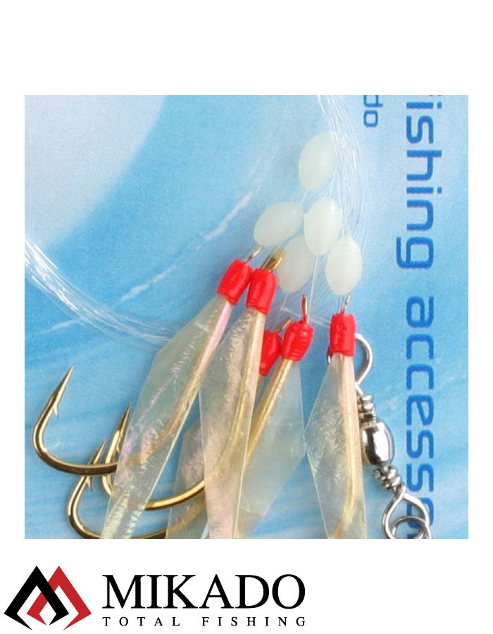 Морская оснастка Mikado FISH SKIN RIG/HOLO #04, LS-A700-04