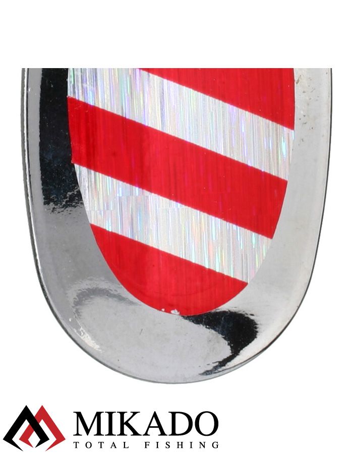 Блесна вращающаяся Mikado BLASTER №5, 11.4 г., серебро 22 HOLO, длина лепестка 47 мм.