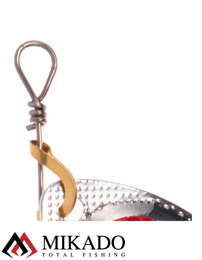 Блесна вращающаяся Mikado FOCUS №2, 4 г., серебро 22 HOLO, длина лепестка 28 мм.