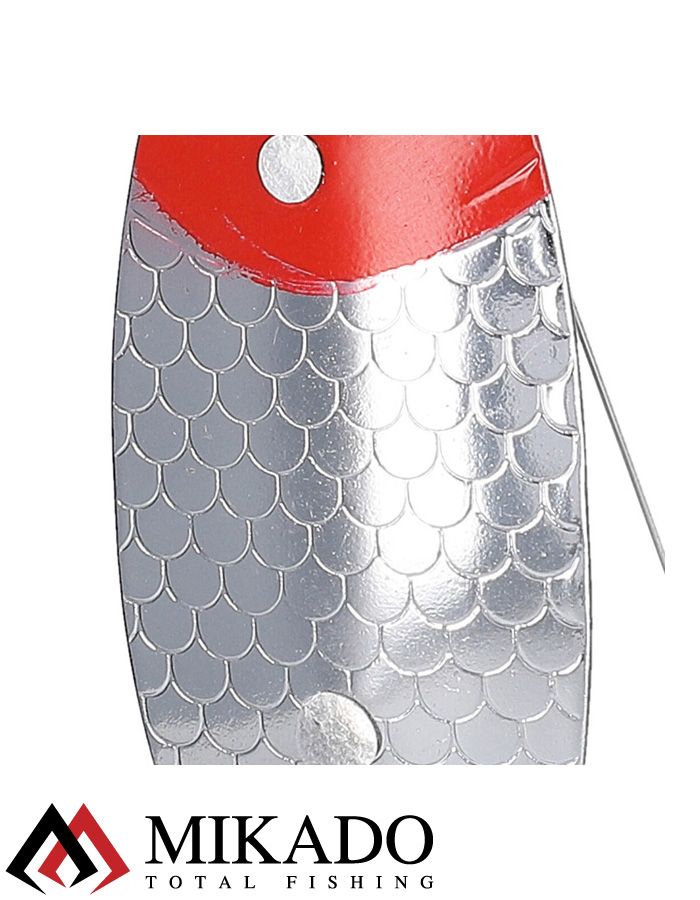 Блесна - незацепляйка колеблющаяся Mikado PIKE №1, 7 г., 7.6 см., серебро
