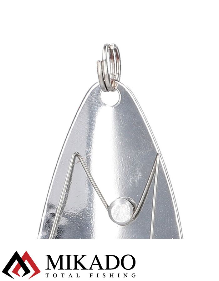 Блесна - незацепляйка колеблющаяся Mikado PIKE №1, 7 г., 7.6 см., серебро