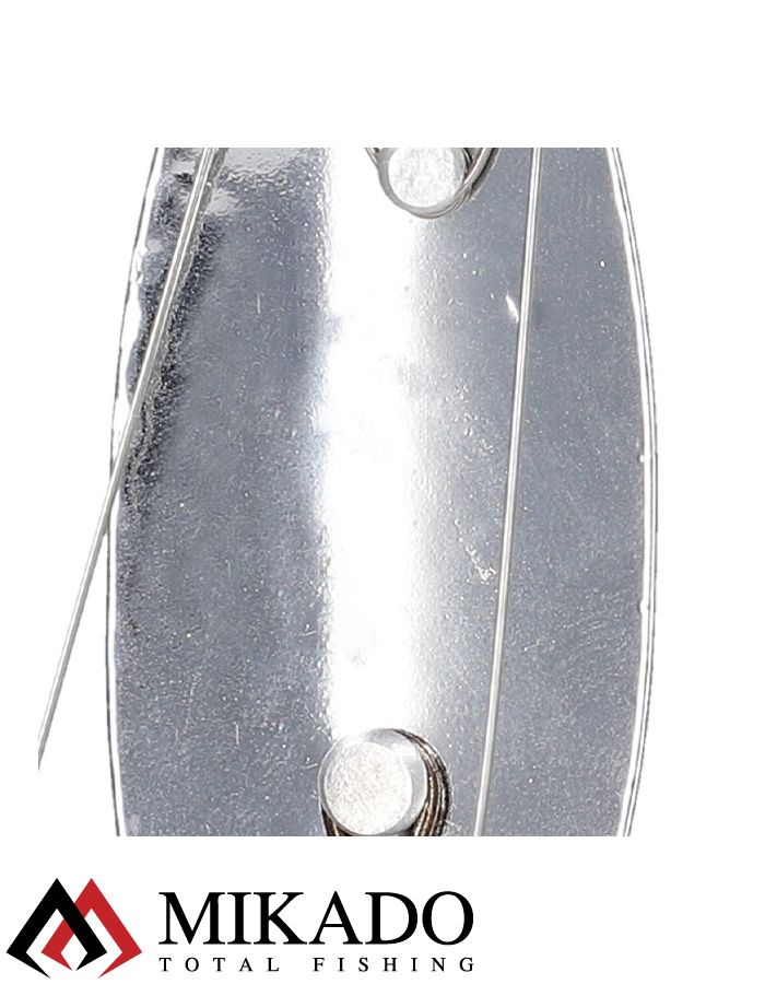 Блесна - незацепляйка колеблющаяся Mikado PIKE №1, 7 г., 7.6 см., серебро